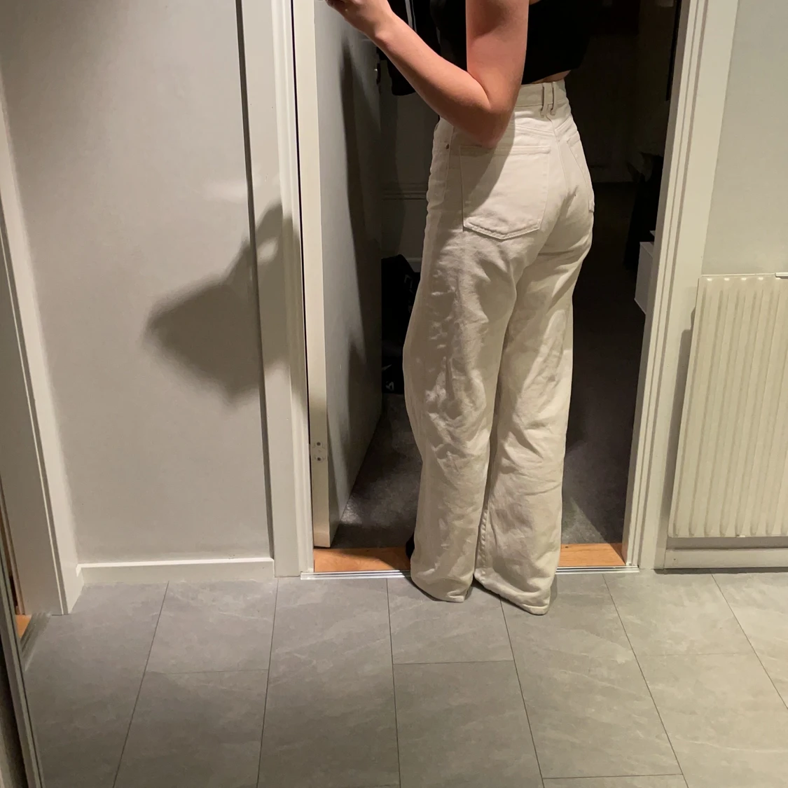 Beiga jeans från Lindex  - 91