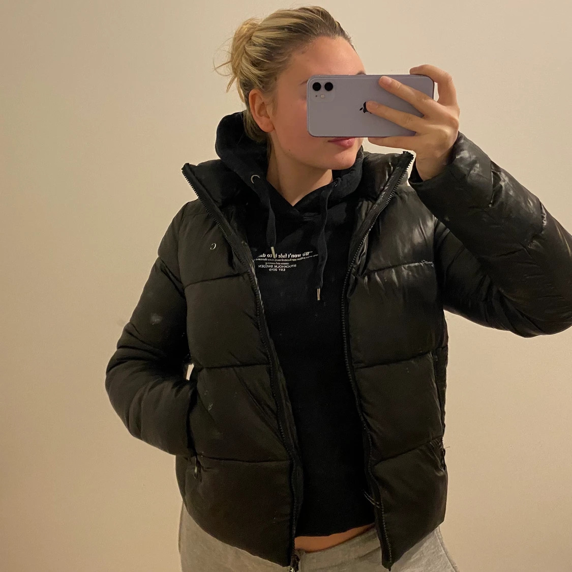 Svart pufferjacket Calvin Klein - 90