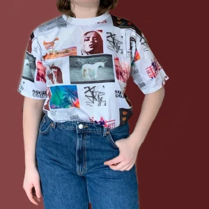 Cool mönstrad tröja - Cool tröja med olika motiv från Topshop i storlek M. Använd några gånger. Väldigt cool!