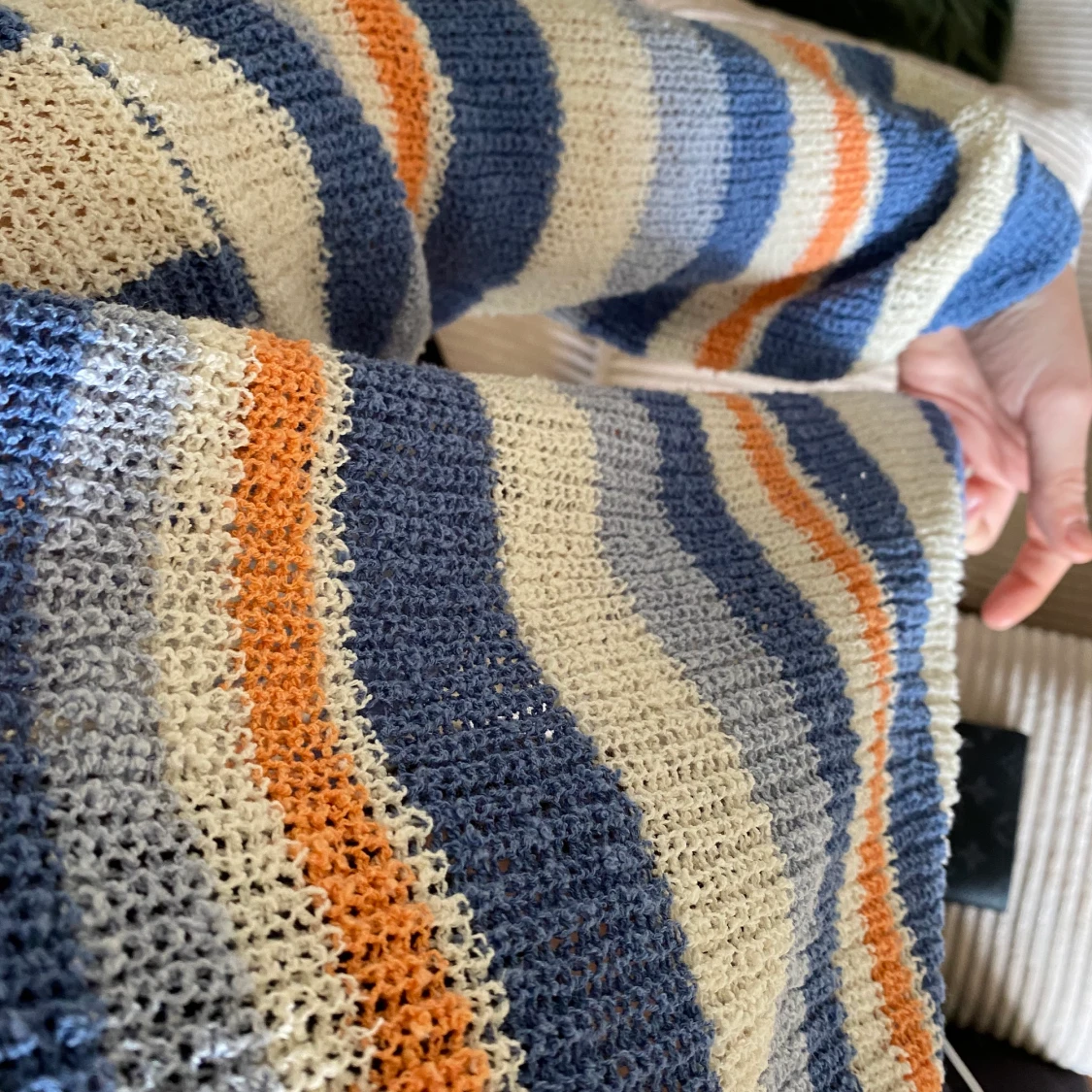 Färgglad stickad tröja  - 91