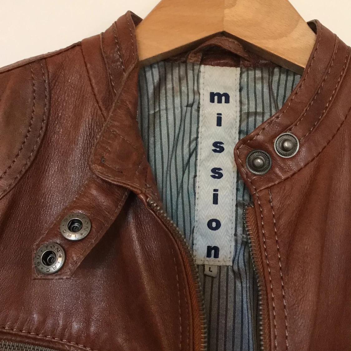 Äkta mission ”biker”-skinnjacka - 91