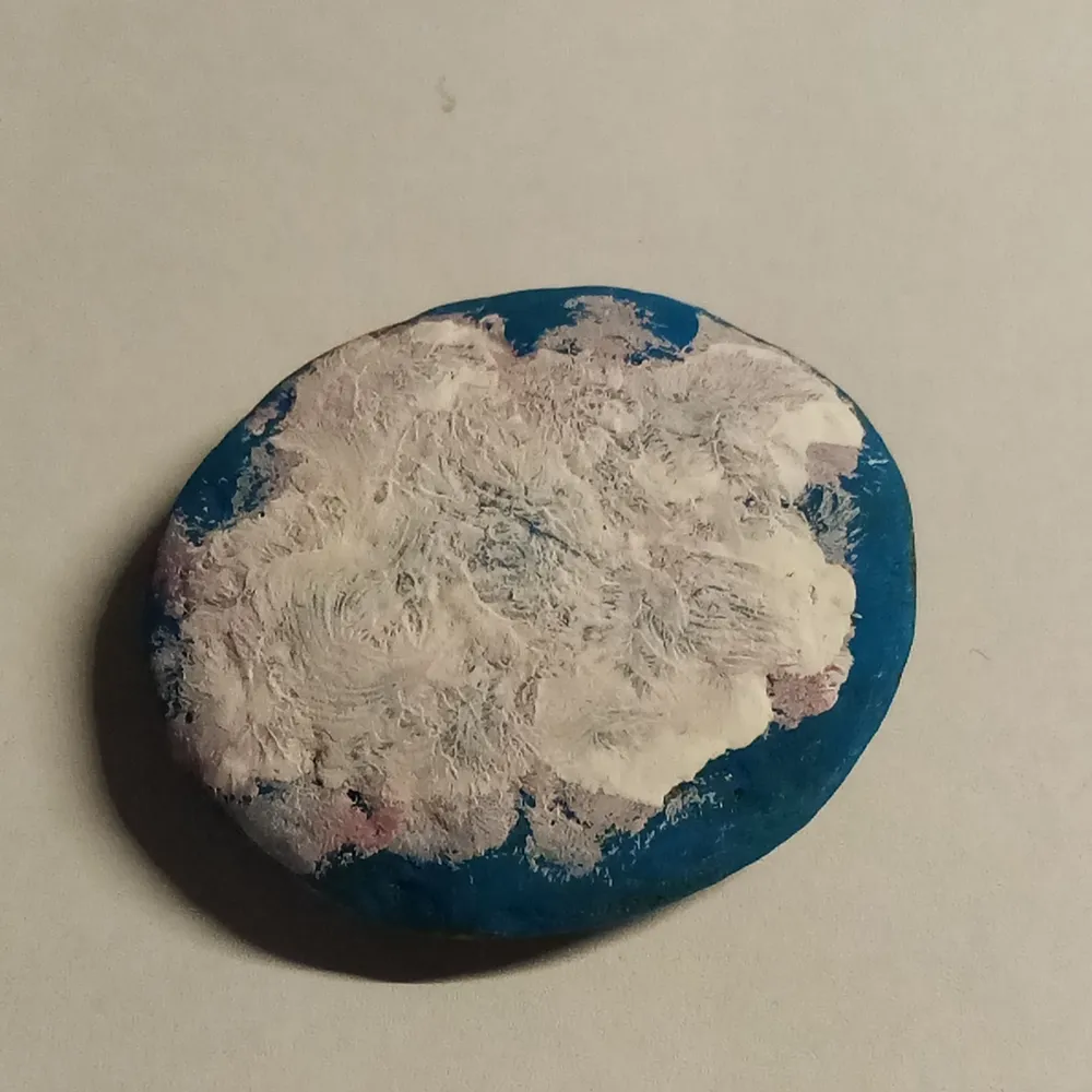 En sten från Österlen som jag målat själv. . Övrigt.