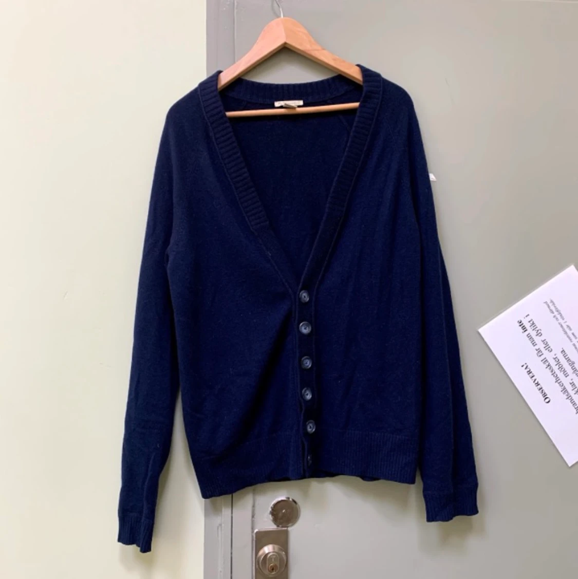 Kashmirkofta i mörkblått