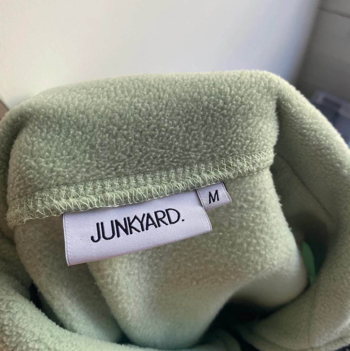 mintgrön fleecetröja med dragkedja! - 91