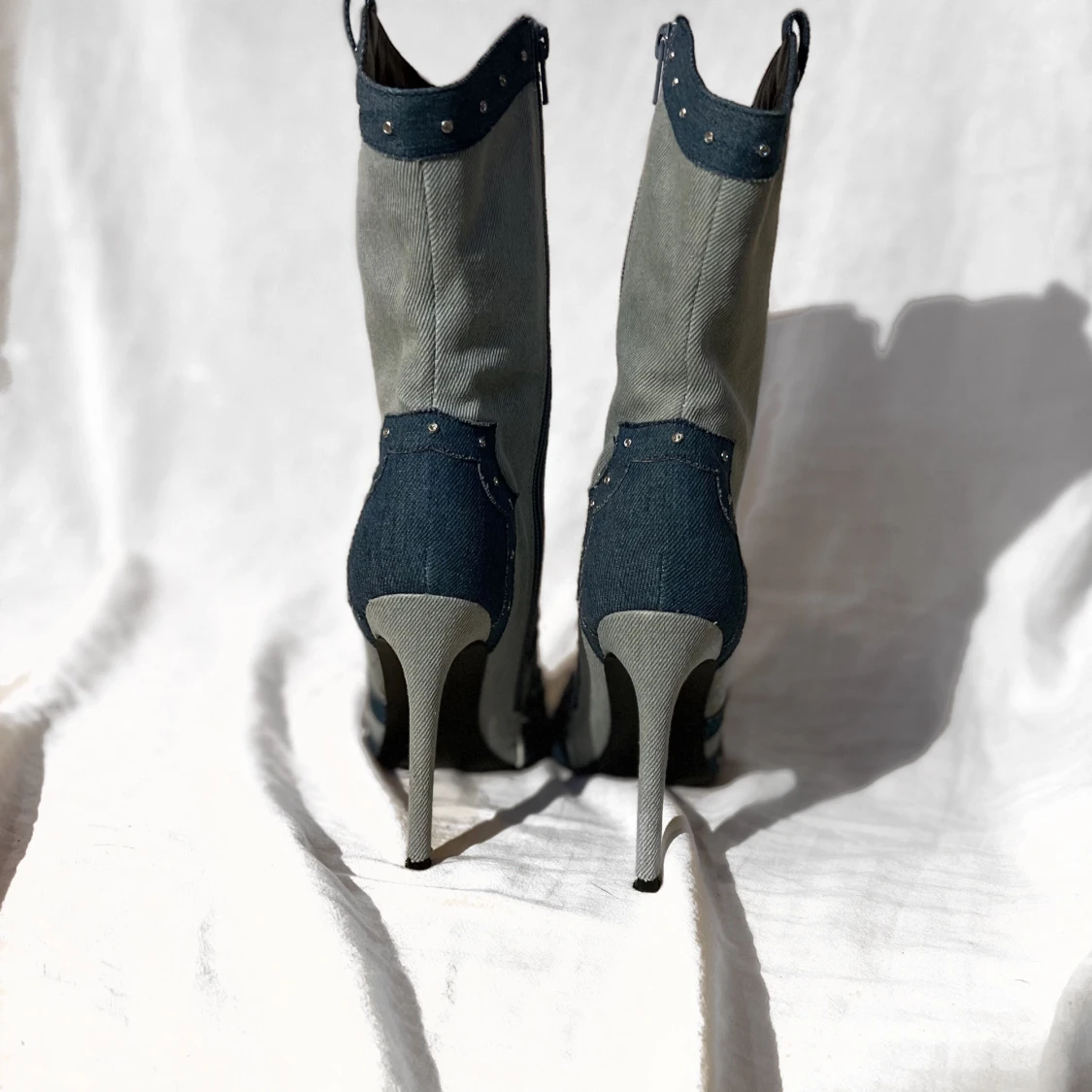 Denim cowboy boots - 91