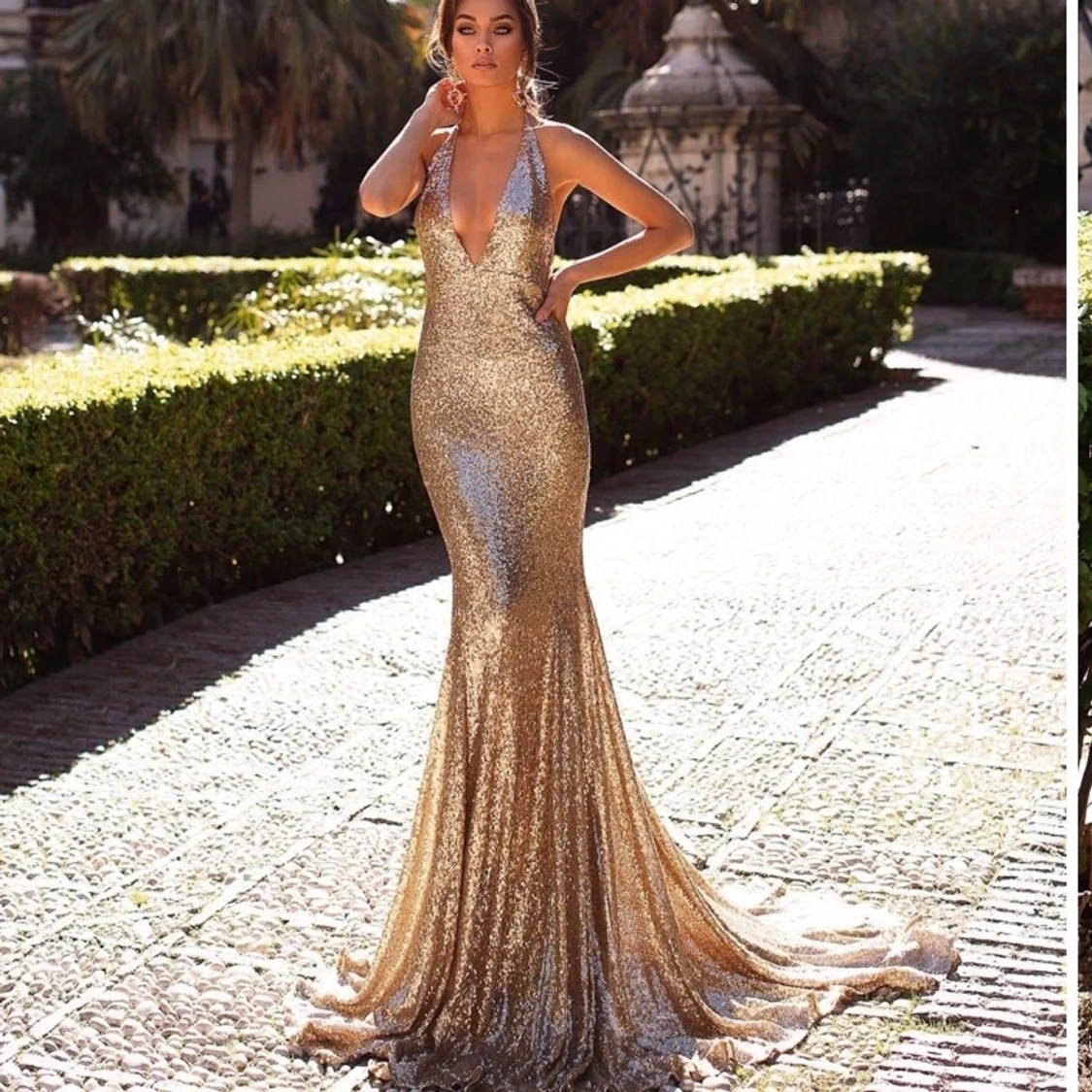 Golden maxi dressđ§Ąâš