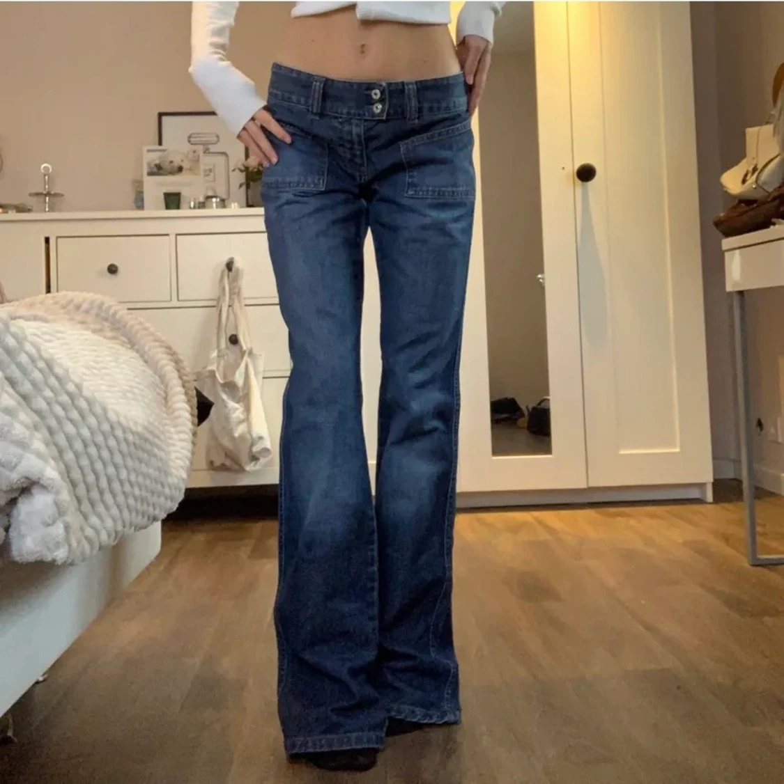 Lågmidjade jeans
