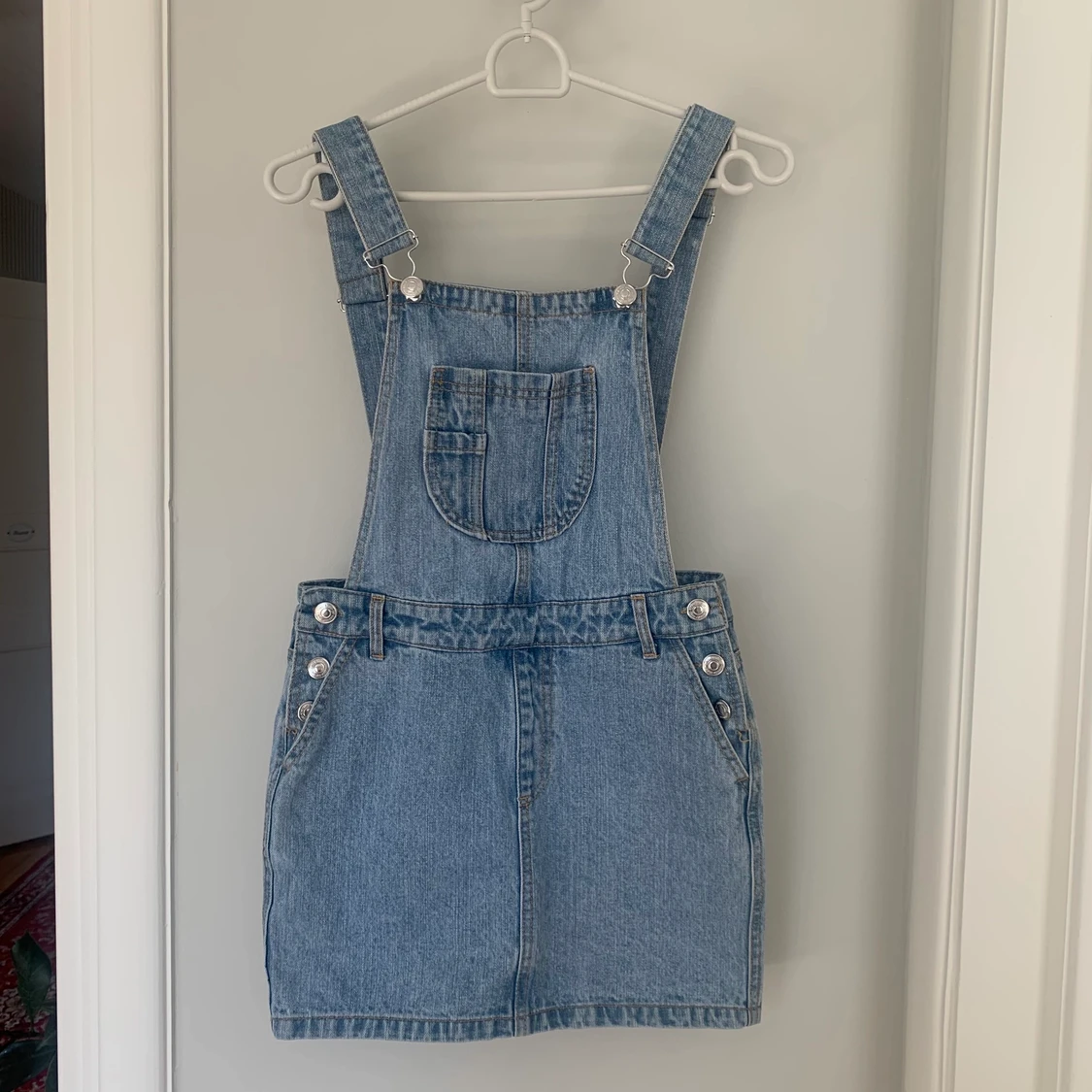 Hängselklänning denim