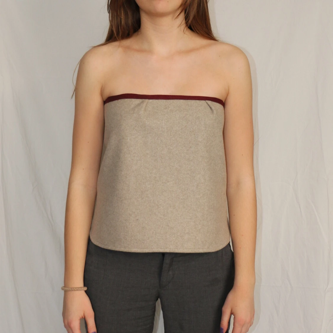  Bandeau top med knappar - 90