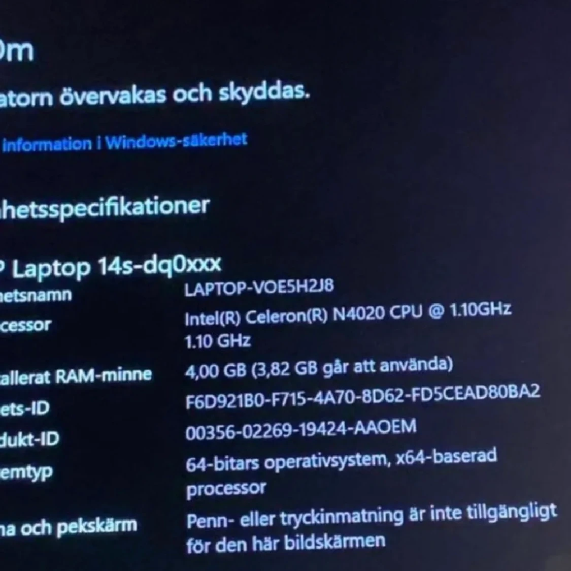 HP Laptop nyskick  - 90