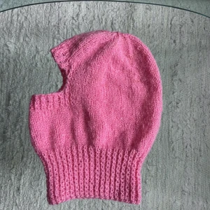 PINK BALACLAVA  - 100% recycled yarn. One size fits all. 