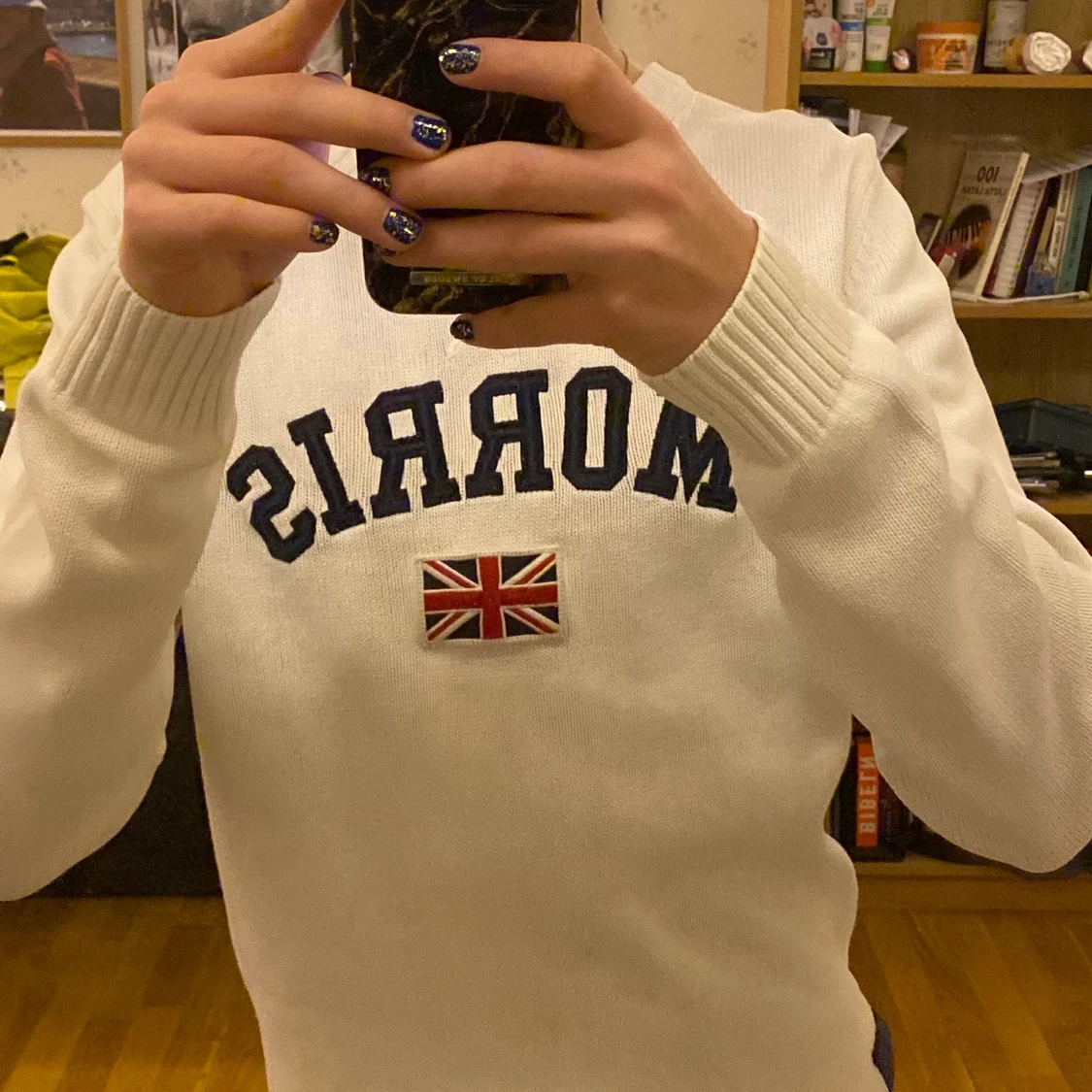 Morris Stickad Sweater Strl M