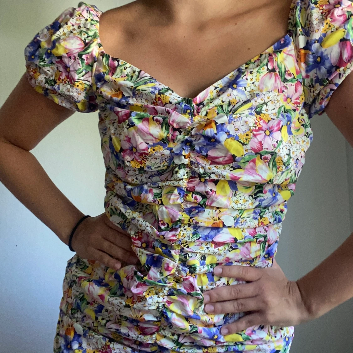 Blommig klänning - 90