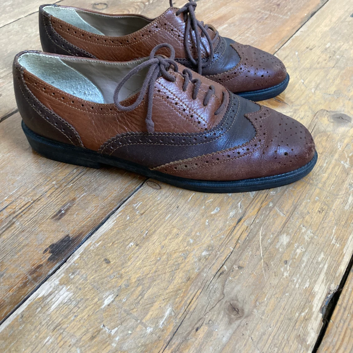 Vintage skor brogue