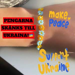 Armband för Ukraina! 70kr, allt skänks till UNHCR för att hjälpa Ukraina!🇺🇦❤️ Var gärna med och bidra om du har möjligheten! Detta är mitt försök till att få fler att skänka, ingen kan göra allt men alla kan göra något❤️❤️