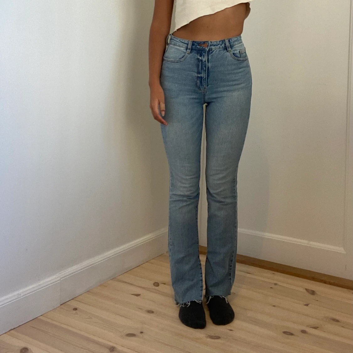 Zara highwaist jeans 34 slit
