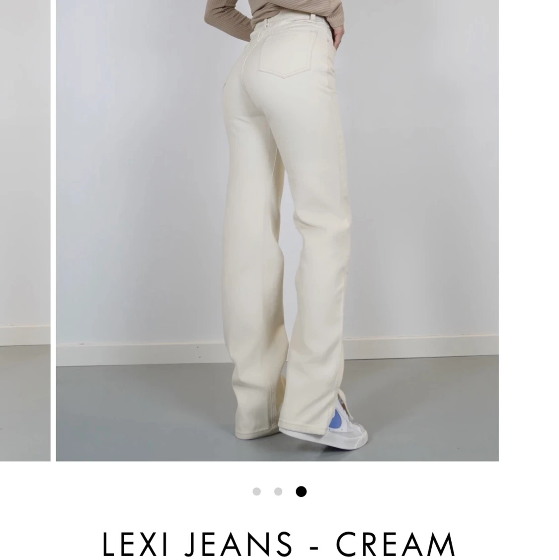 Jeans med slits
