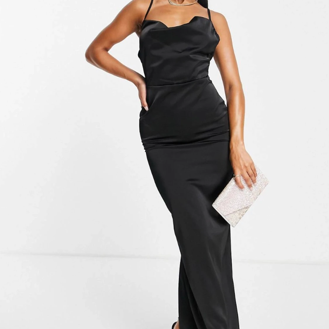 satin maxikläning  - 90