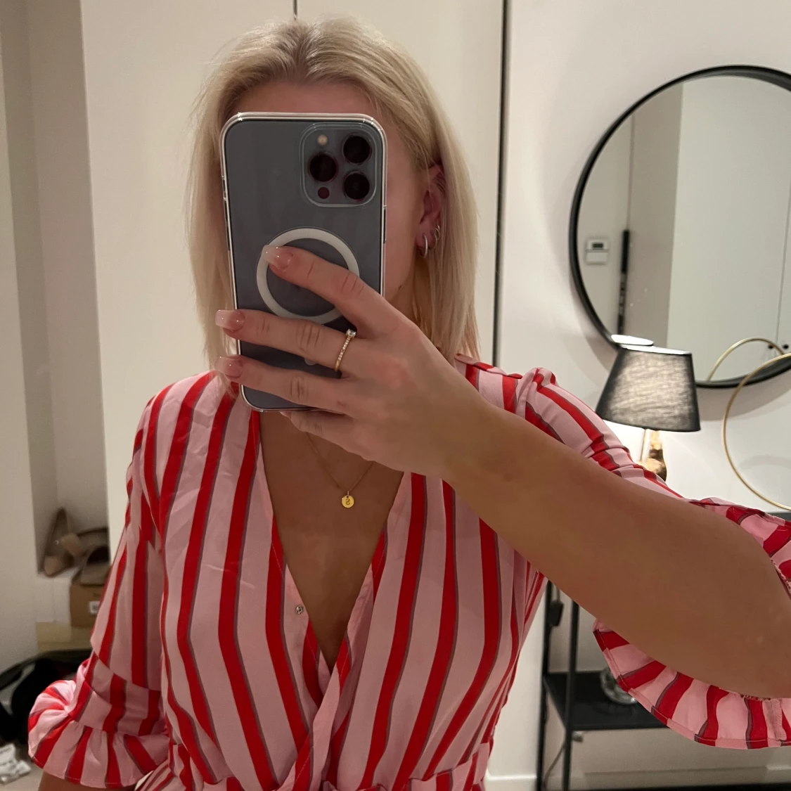 Randig klänning❤️💓 - 90