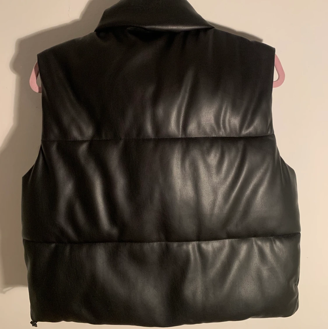 Svart läder väst - 90