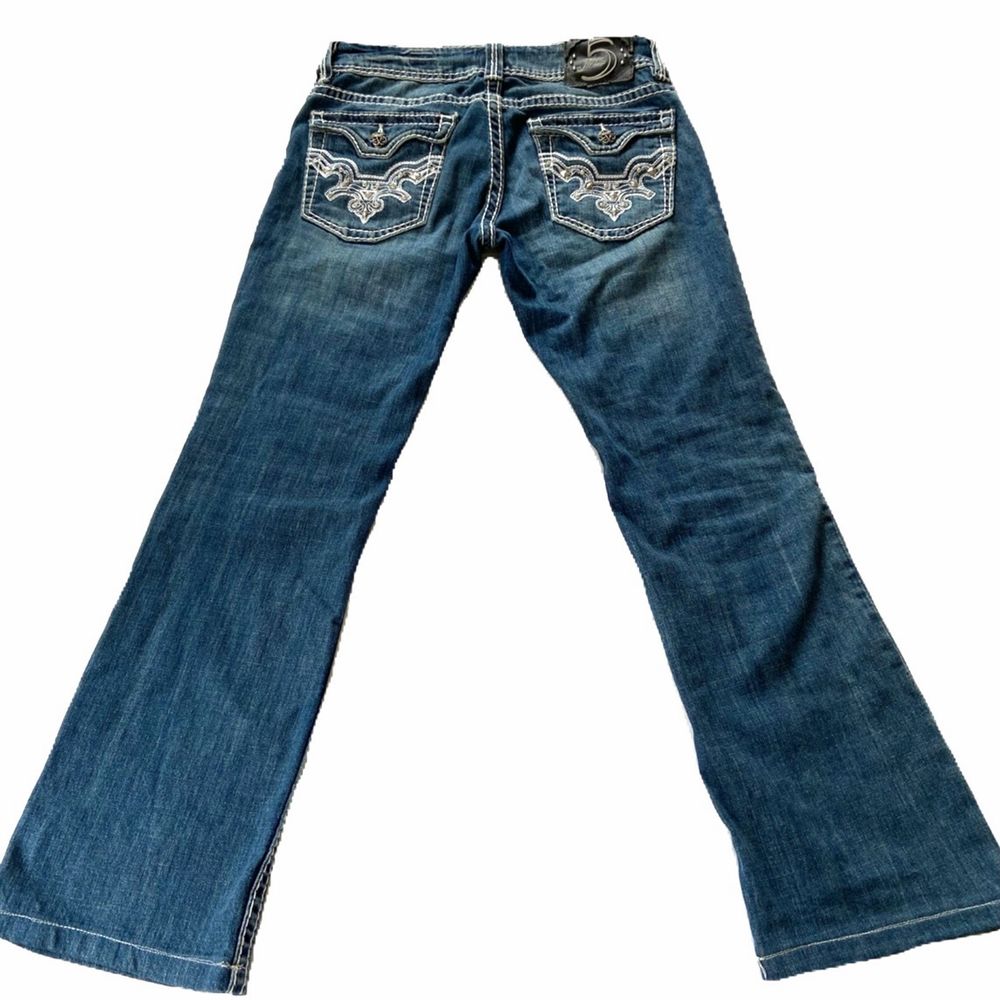 Lågmidjade jeans med detaljer | Plick Second Hand