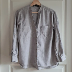 Zara grey cotton shirt - Grey shirt from Zara with long to 3/4 sleeves. Light material made from 100% cotton makes it perfect for the summer ☀️
