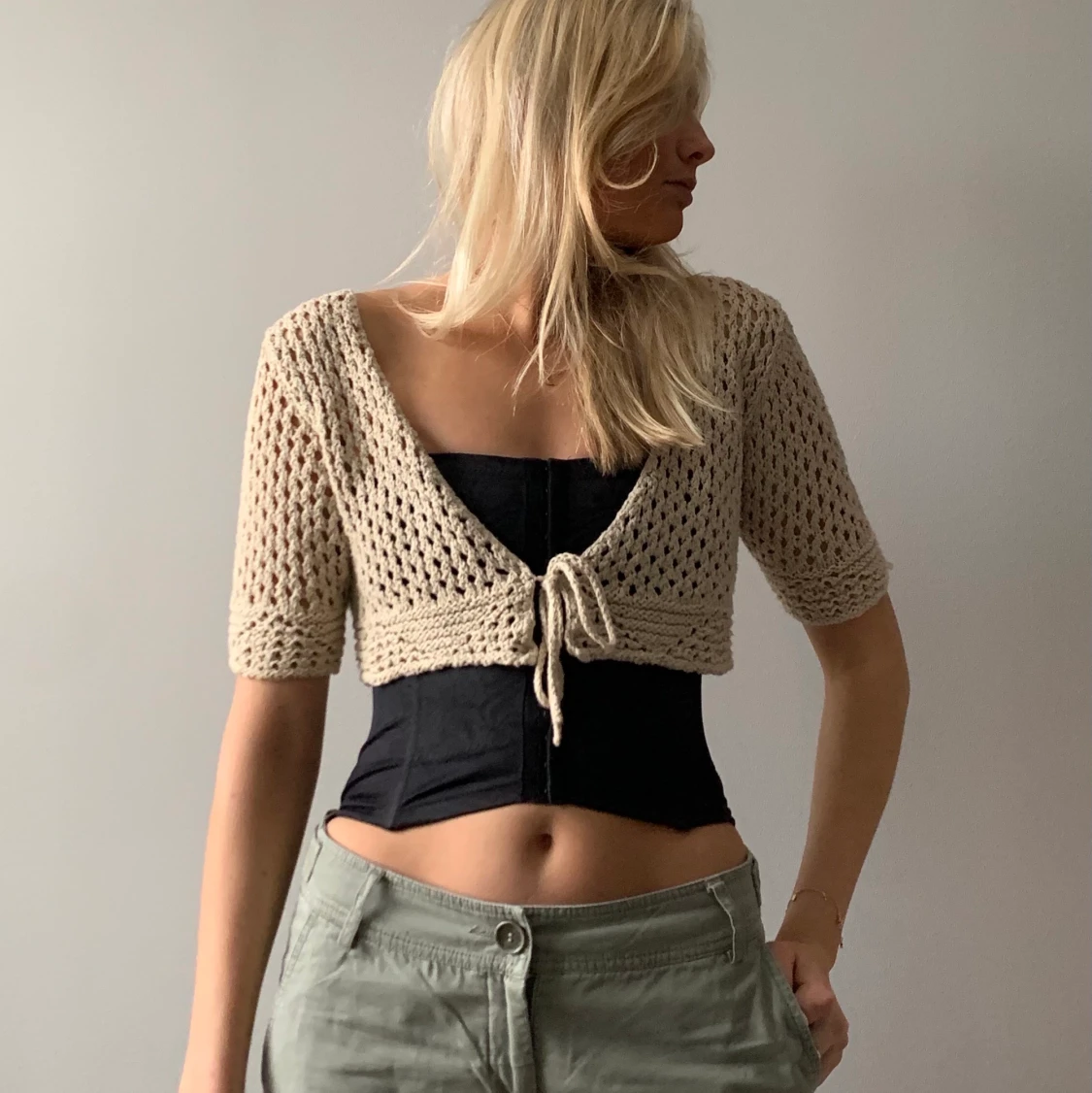 Crocheted bolero