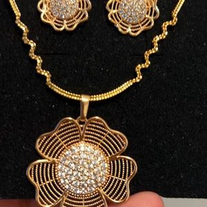 Necklace set - Necklace set, waterproof, gold plated 