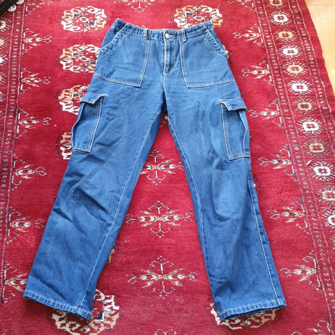 Cargo jeans byxa