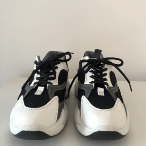 Chunky sneakers  - Använda två gånger. Bra skick. Någon enstaka fläck nertill som rengörs innan de säljs. Passar även dig med storlek 38 då den är mindre i storleken. Finns vid Älvsjö torg att hämta. Kan även skickas mot en fraktkostnad. 