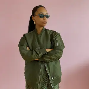 Green light bomber jacket from Selected femme x eurowoman. Only used a couple of times