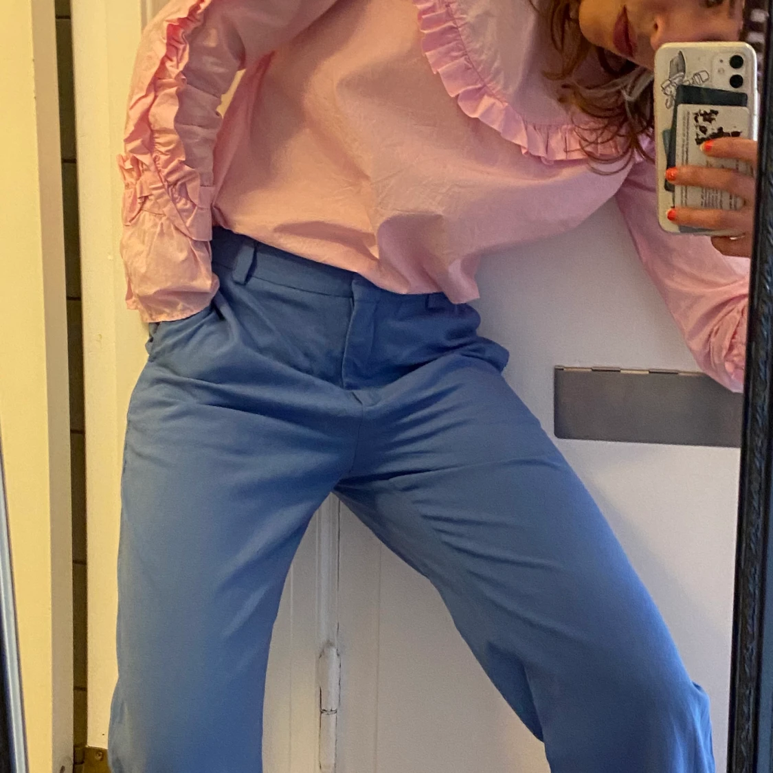 Blue trousers size S  - 90