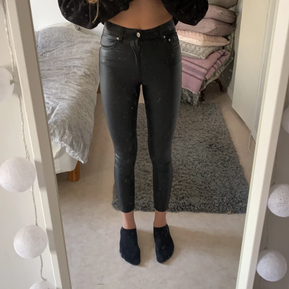 Stretchig läderimitation