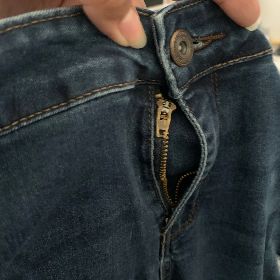 Blåa plus size jeans  - 91