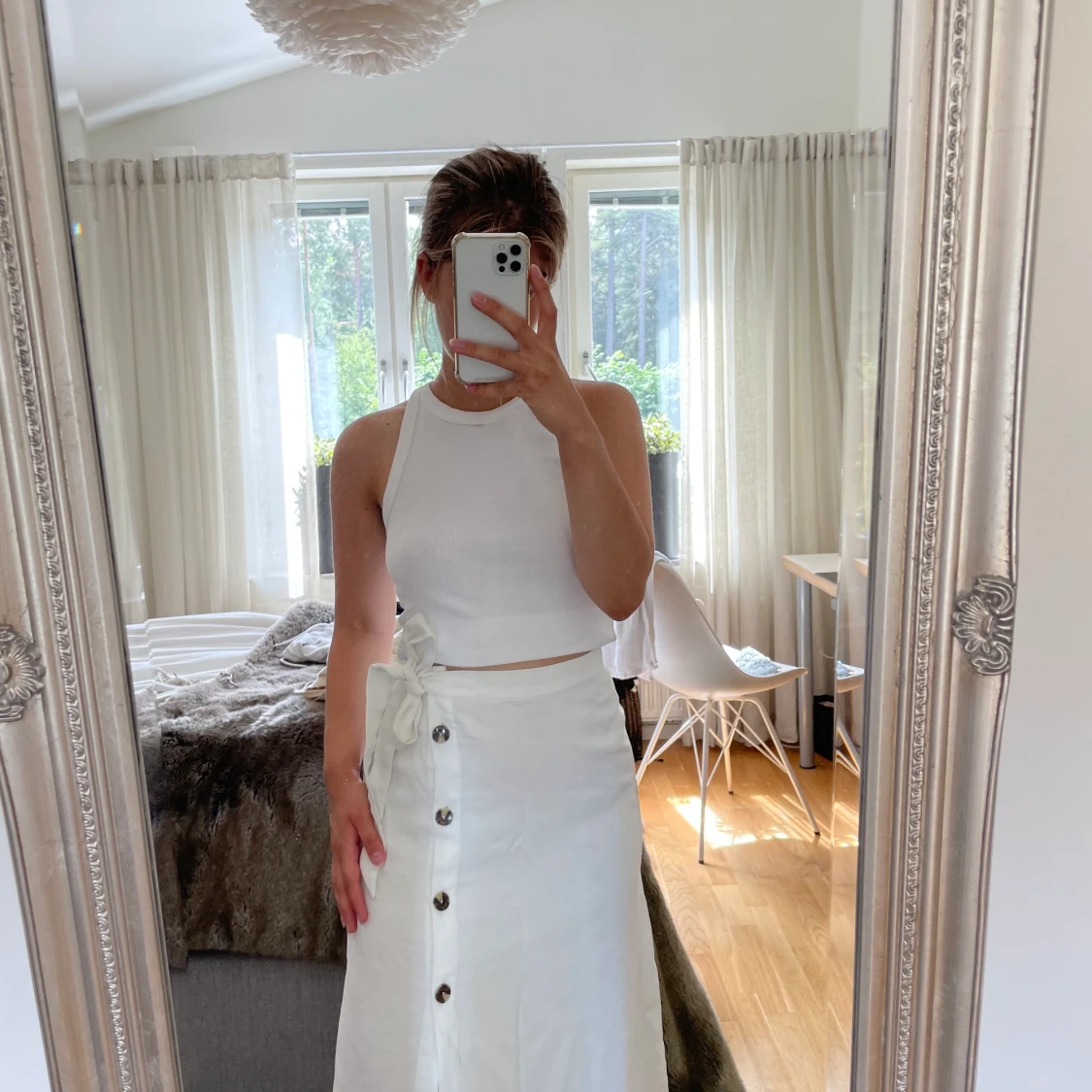 Vit långkjol från Mango - 90