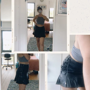 ZARA - läderkjol - En söt och snygg läderkjol som är helt oanvänd! 😍🖤 Priset vid inköpet är 199:- (size: small) 