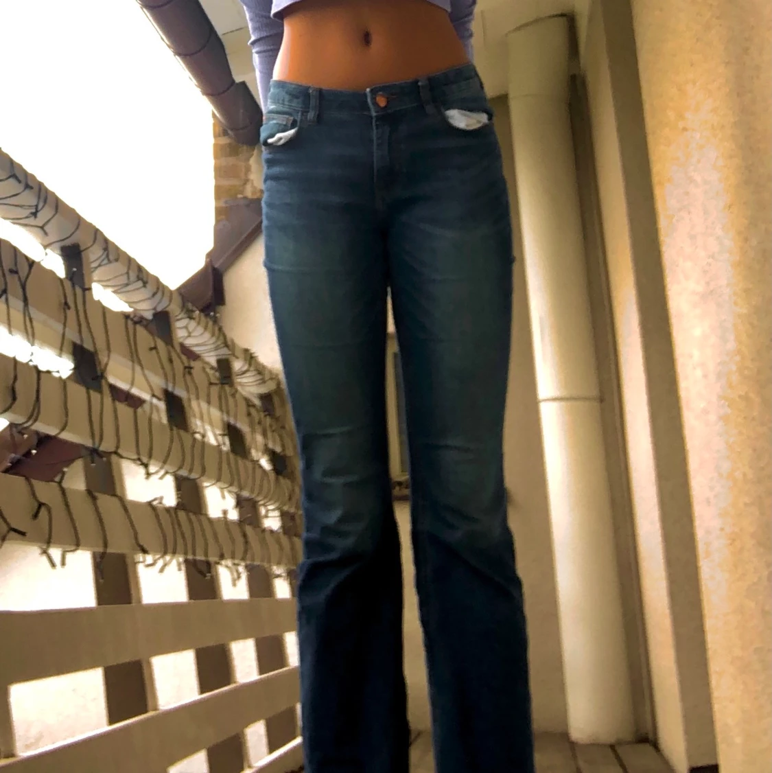 Säljer mina lågmidjade bootcut jeans. - 90