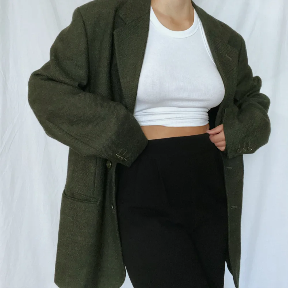 Green wool coat/blazer . Jackor.