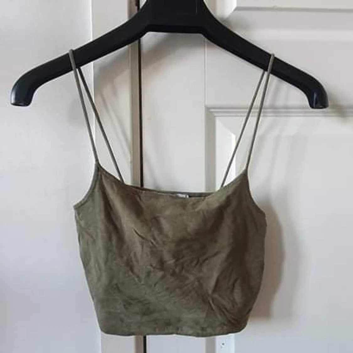 Militär Grönt croppat linne 