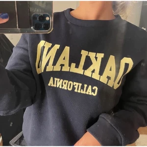 Super snygg sweatshirt! - Säljer min fina sweatshirt! Storleken passar för dig med storlek xs/s 💗säljer pågrund av att jag har mycket kläder och behöver rensa ut saker jag inte använder👻 (första bilden är lånad)