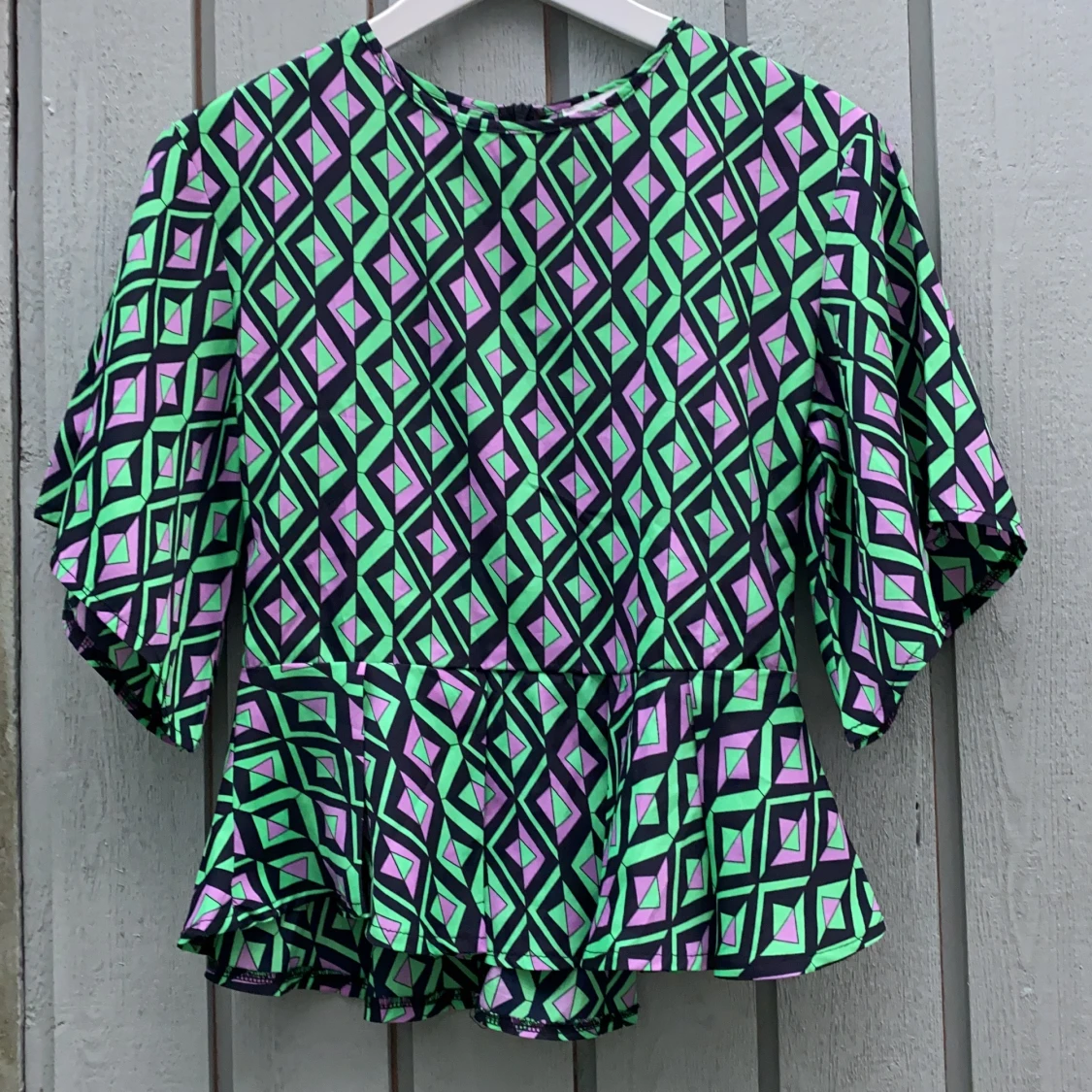 Grön lila tröja  - 90