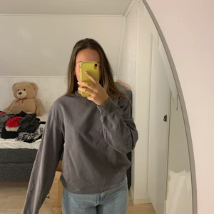 Grå basic sweatshirt - Basic grå sweatshirt, knappt använd