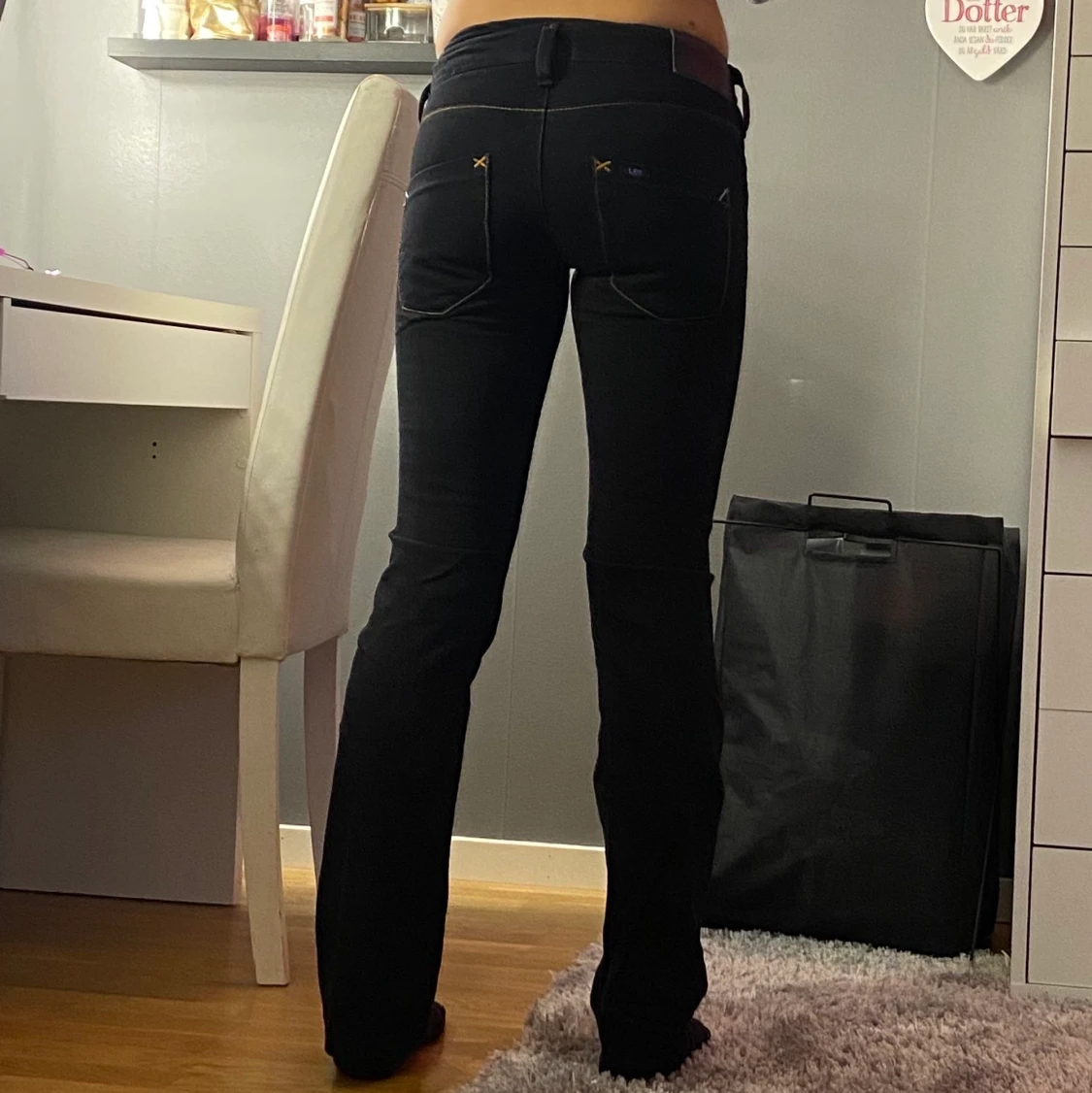 Svarta Lee jeans - 90