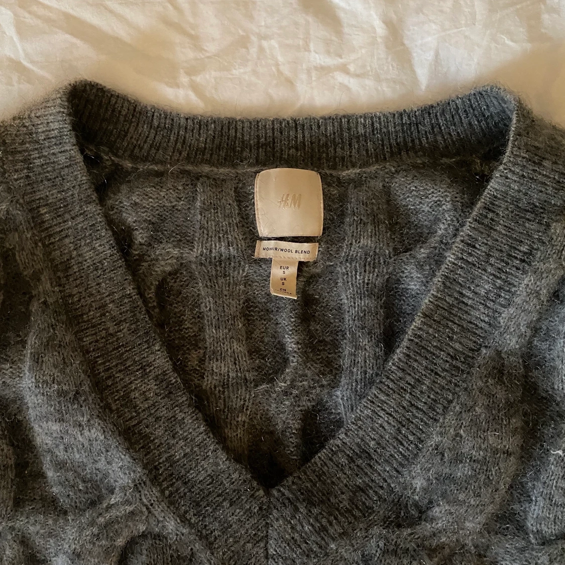 Stickad mohairtröja - 90