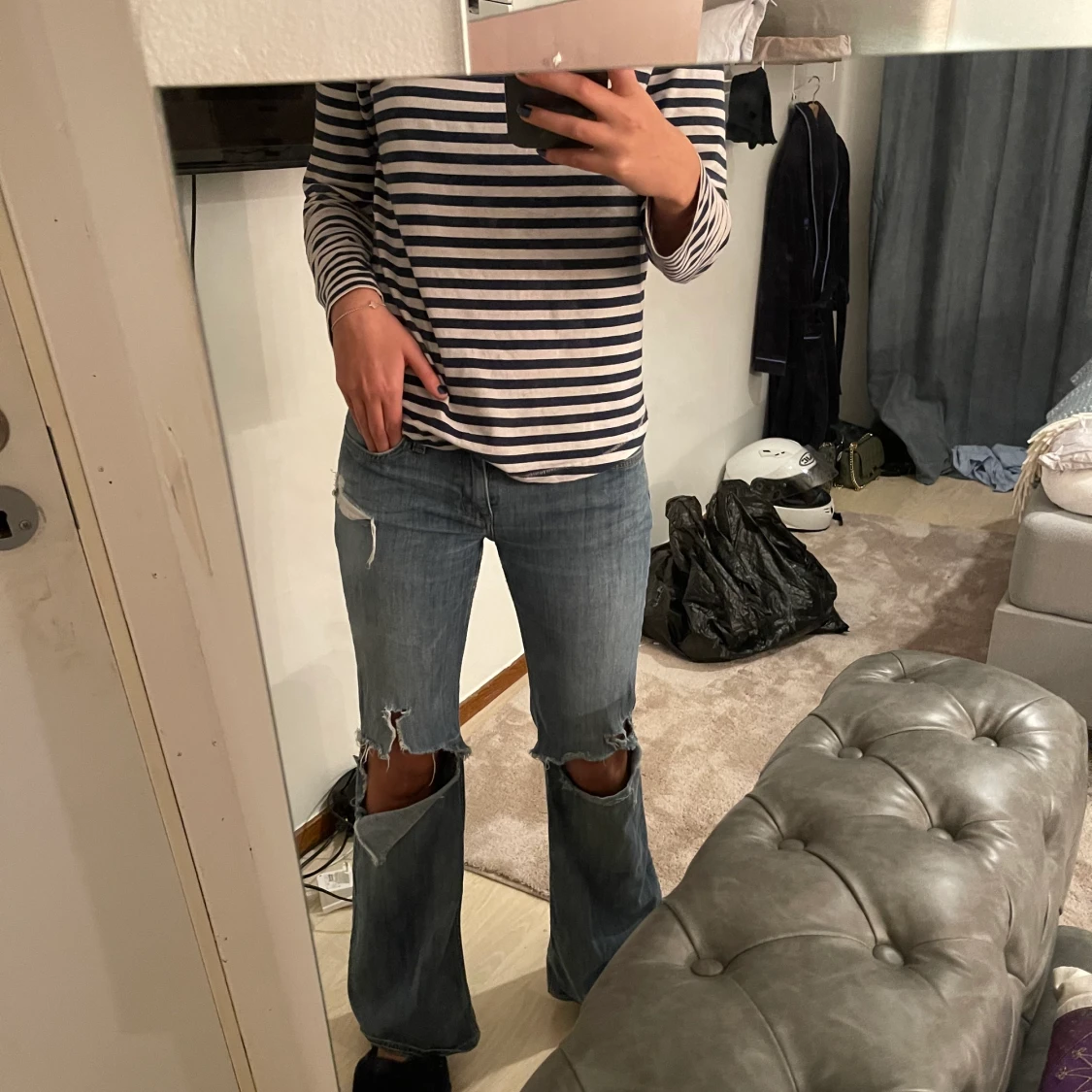 Lågmidjade Flaire Jeans  - 90