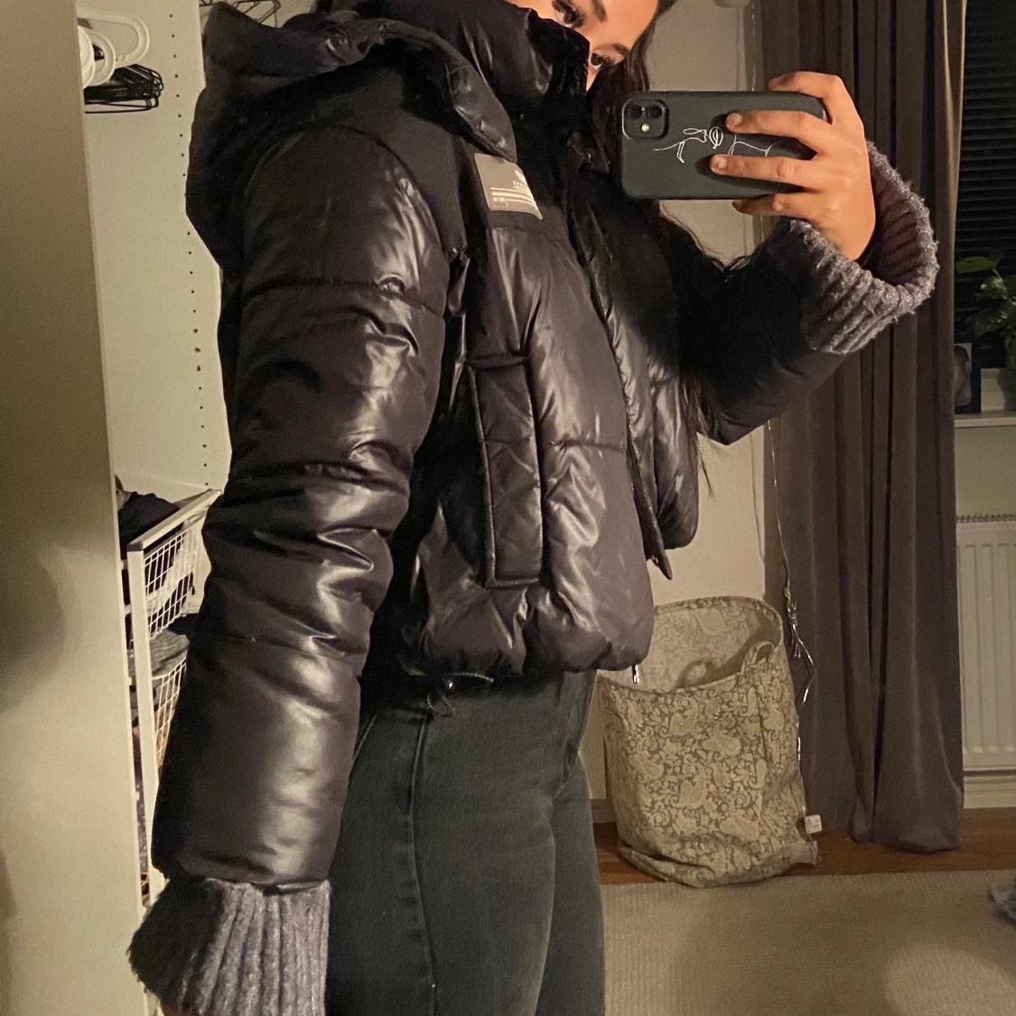 Svart vinterjacka från Bershka