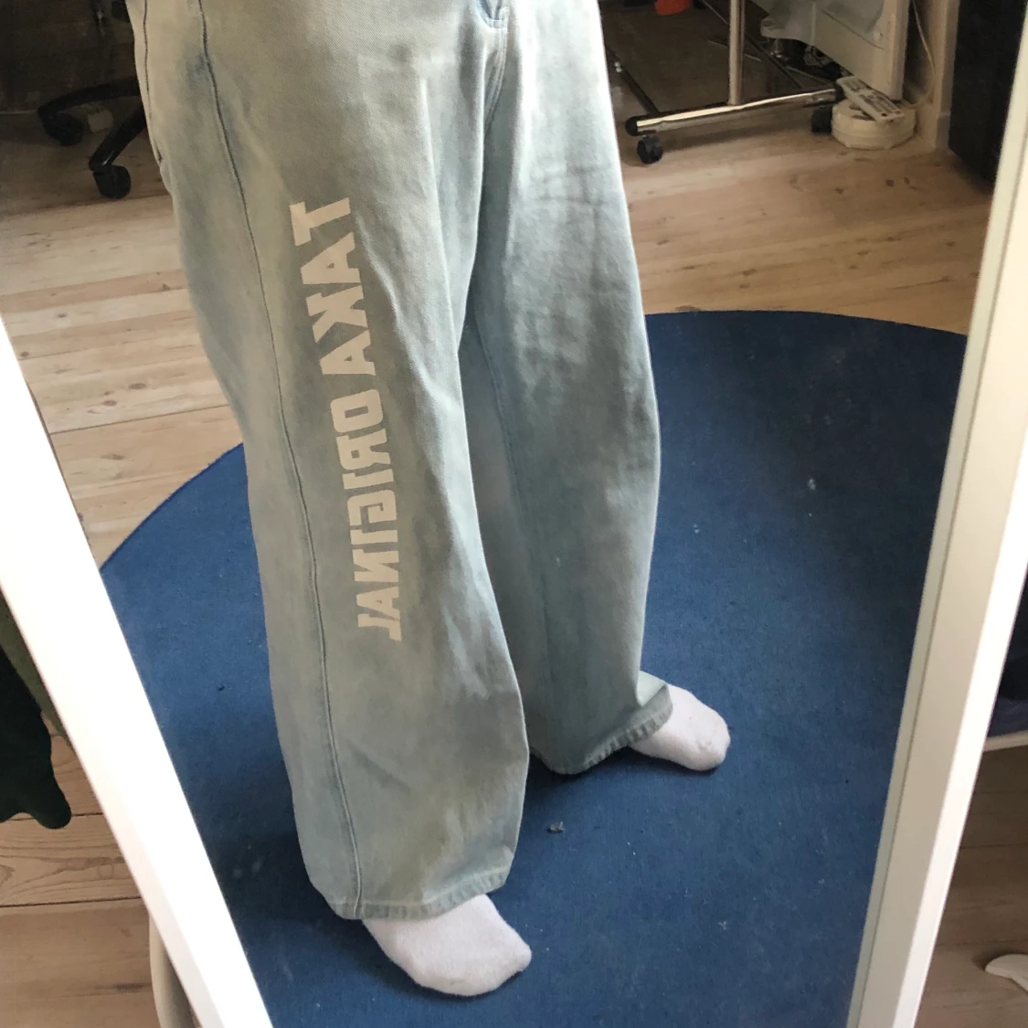 Ljusblå Taka original Jeans strolek L - 90