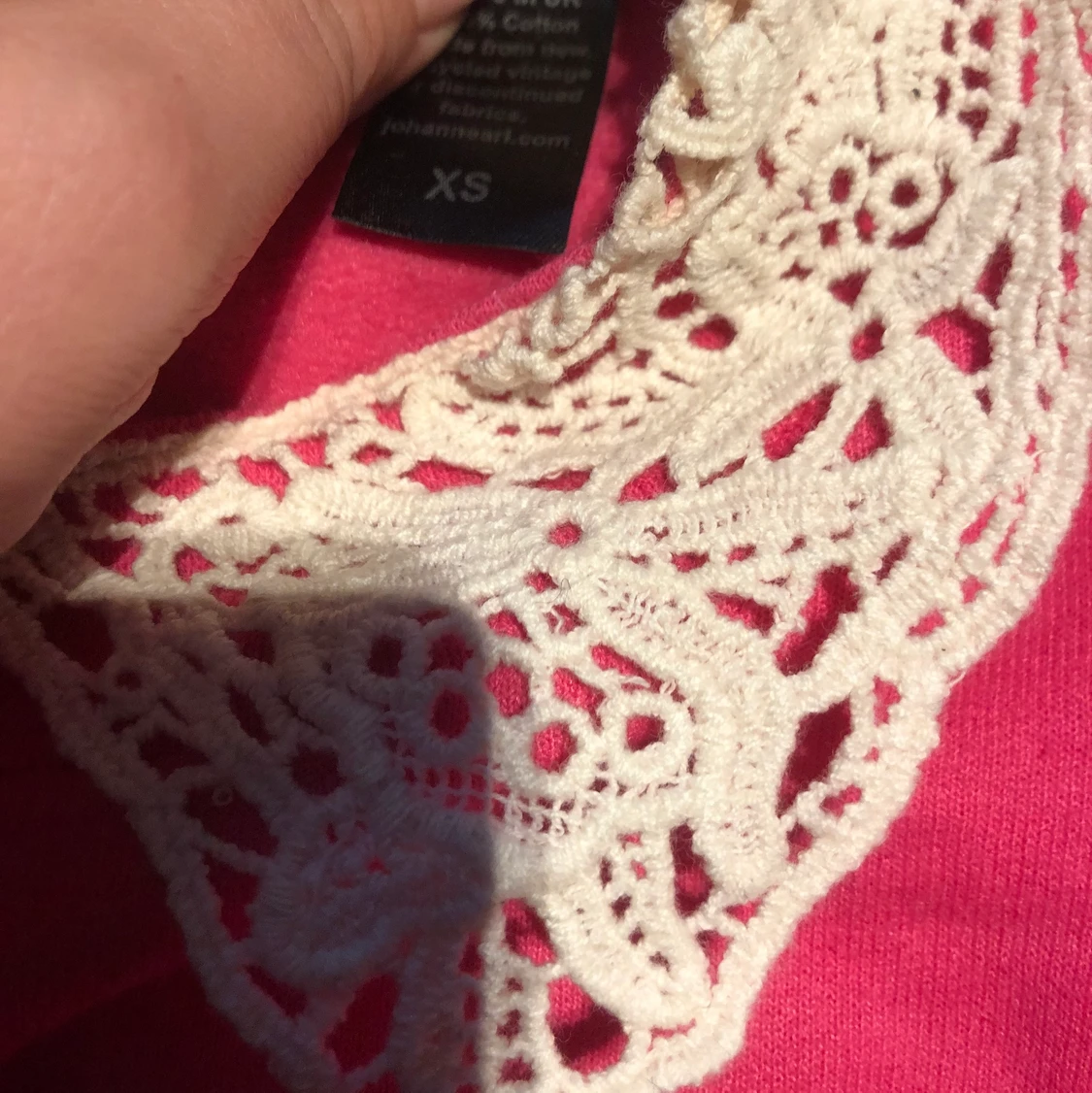 Rosa hjärtan tröja xs - 91