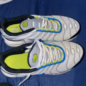 TN air max - Skorna är i ett helt nytt skick, använda en gång säljer de då jag inte har någon användning för de. Det köptes i butik för 2000 kr men pris kan alltid diskuteras. Det ser helt splitter nya ut. 