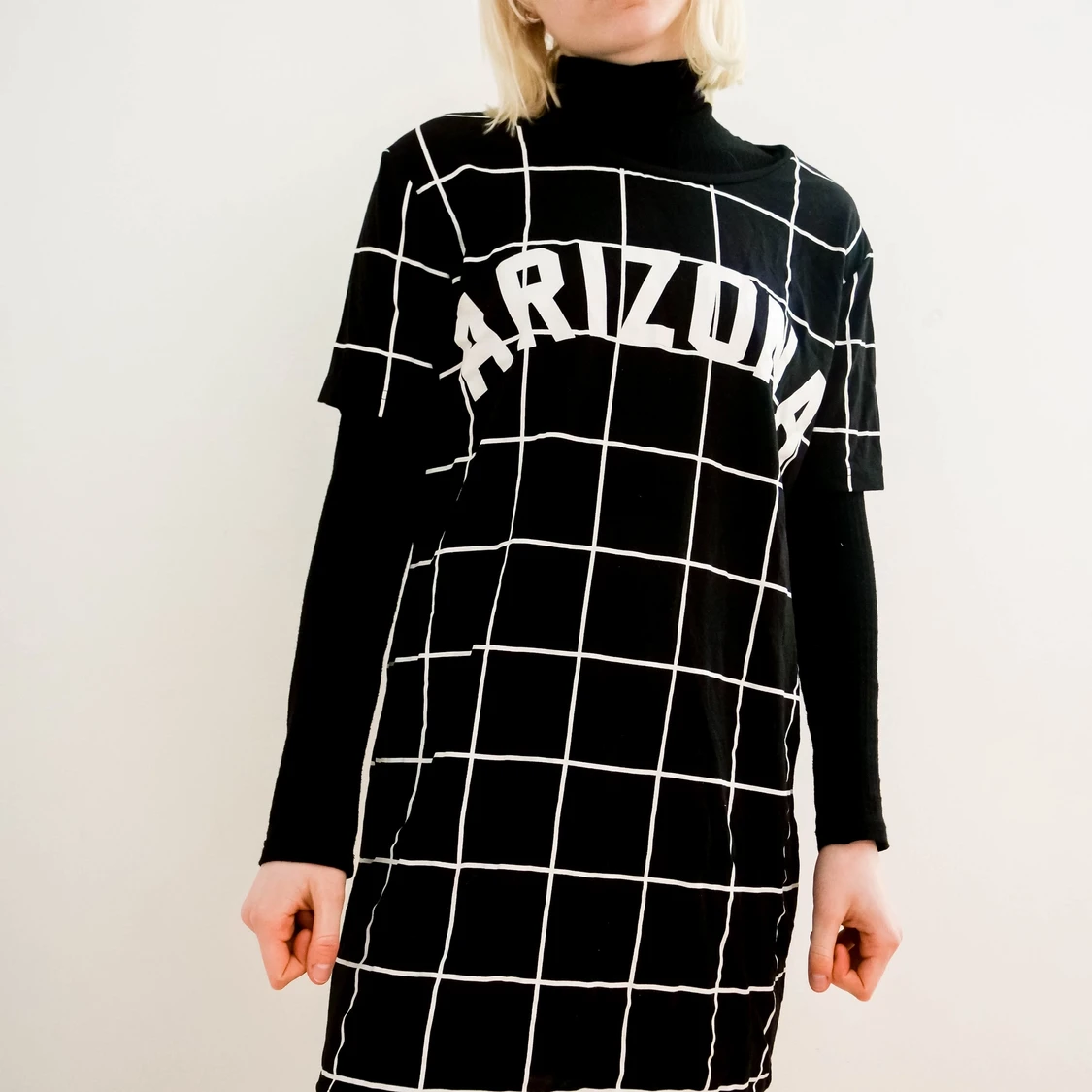 Rutig t-shirt-klänning!